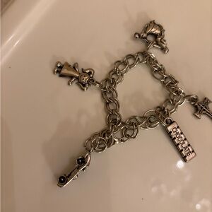 Silver Charm Bracelet with Unique Charms